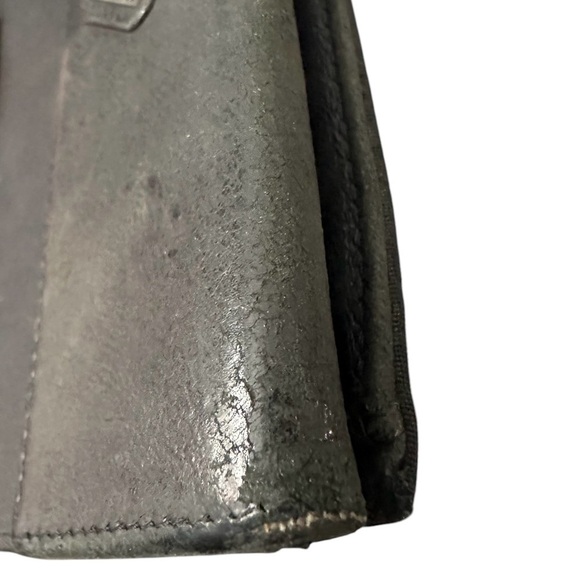 Authentic Vintage PRADA Leather & Nylon Compact Wallet with COA - Black - Picture 10 of 11